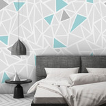 GEOMETRY Фон с бирюзовым акцентом