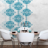AJOURE Turquoise accent on white