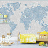 BABYWORLD Узорчатая карта (синяя)